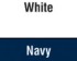 White/Navy