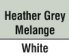 White/Heather Grey Melange