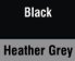 Black/Heather Grey