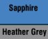 Sapphire/ Heather Grey