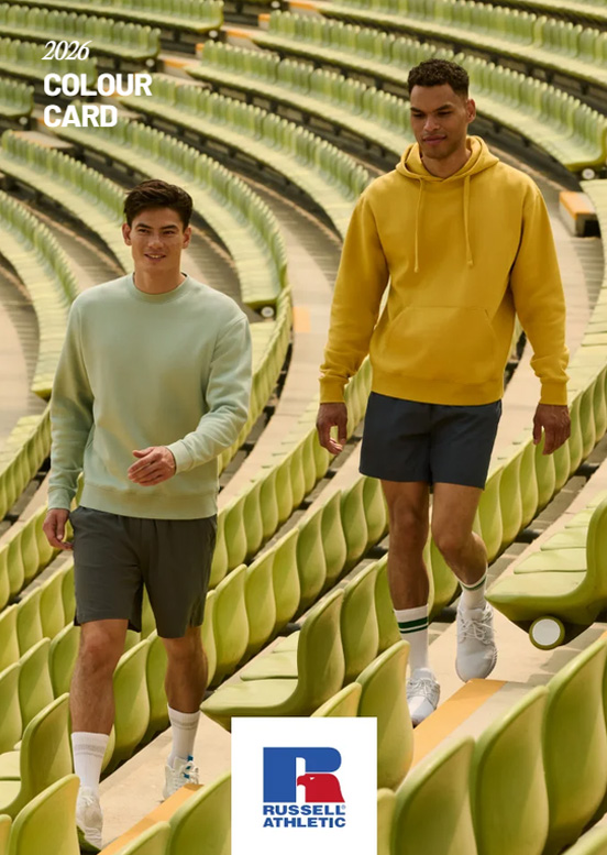 Russell Athletic Colour Card