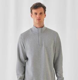View B&C ID.004 Cotton Rich 1/4 Zip Sweat