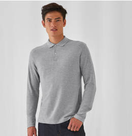 View B&C ID.001 Men's Long Sleeve Polo