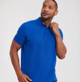View Russell Mens Ultimate Cotton Polo