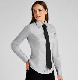 View Kustom Kit Ladies L/Sleeve Oxford Shirt
