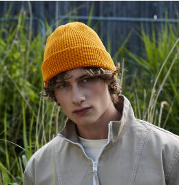 View Beechfield Organic Cotton Waffle Beanie