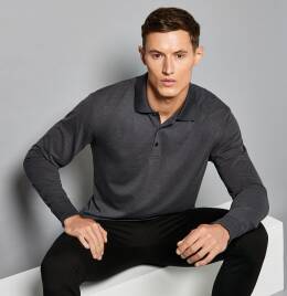View Kustom Kit Mens Pique L/S Polo Shirt