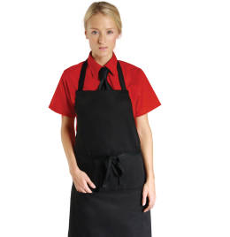 View Dennys Low Cost Bib Apron With Pocket
