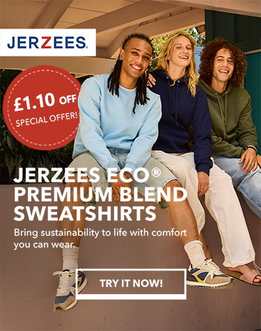 Jerzees Sweatshirts £1.10 OFF