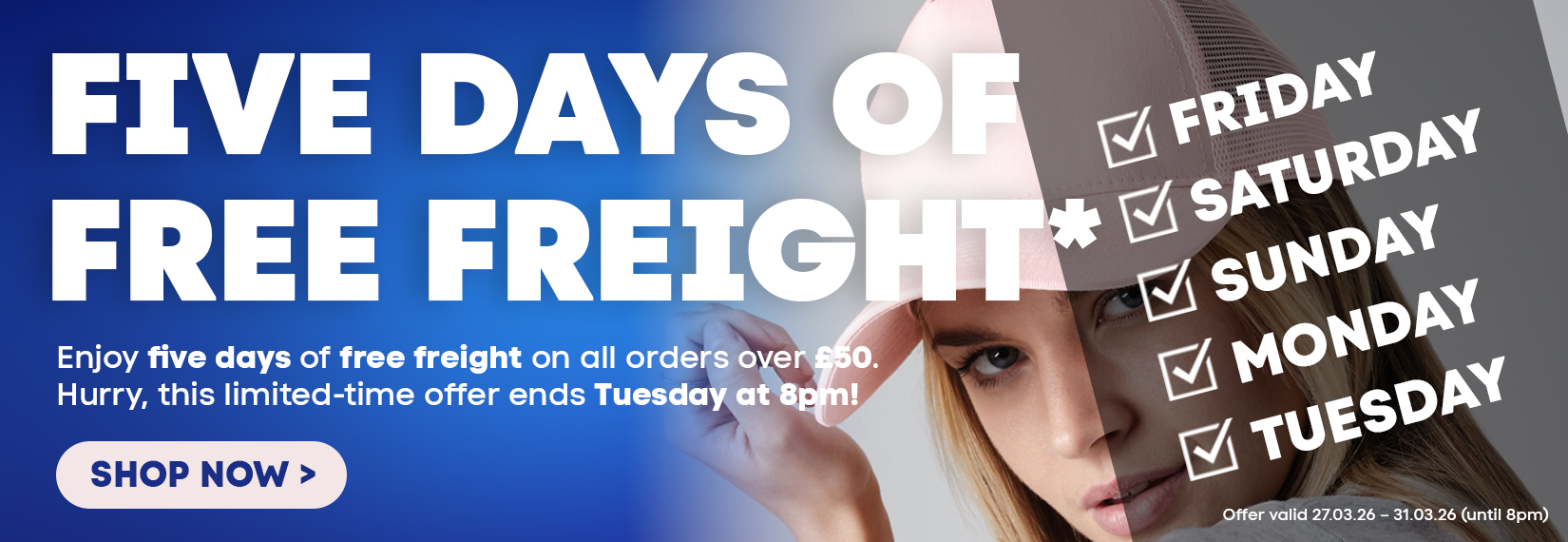 Free Freight 5 Days