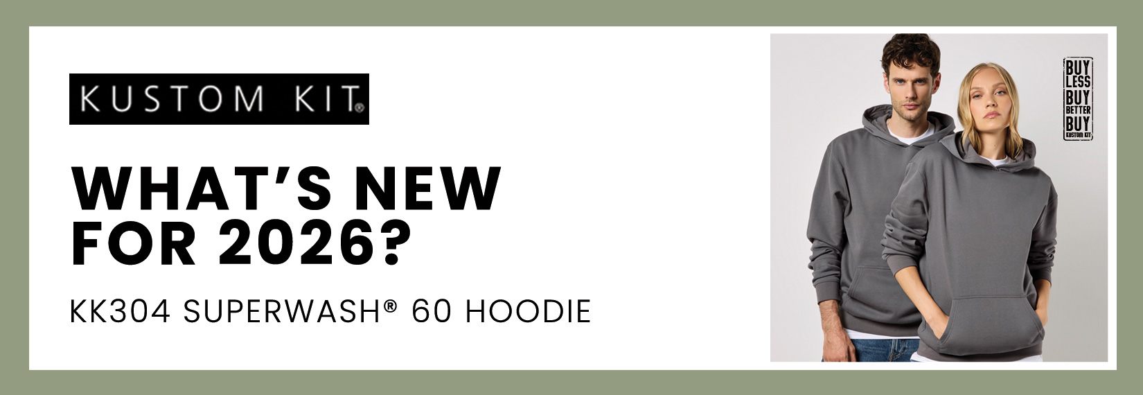 KK304 Regular Fit Superwash 60° Hoodie